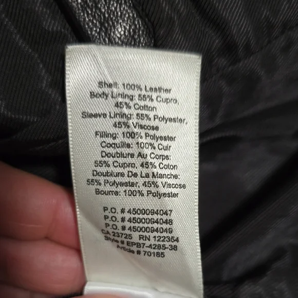 Wilfred Black Leather Jacket - Picture 11 of 11